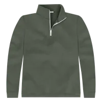 StringKing Men's FlexStyle Quarter Zip - Sharp Fit, Thyme, Front