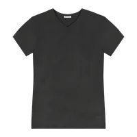 StringKing Men's Pima Jersey V-Neck Tee - Sharp Fit, Black, Front