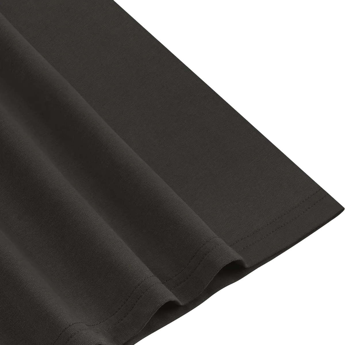 StringKing Women's Pima Terry Tee - Relaxed Fit, Peat, Fabric