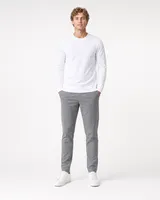 StringKing Men's StayWarm Sweater - Sharp Fit, White, Full Front - Human Model