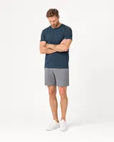 StringKing Men's Pima Jersey Pocket Tee - Relaxed Fit, Navy, Full Front Angle - Human Model