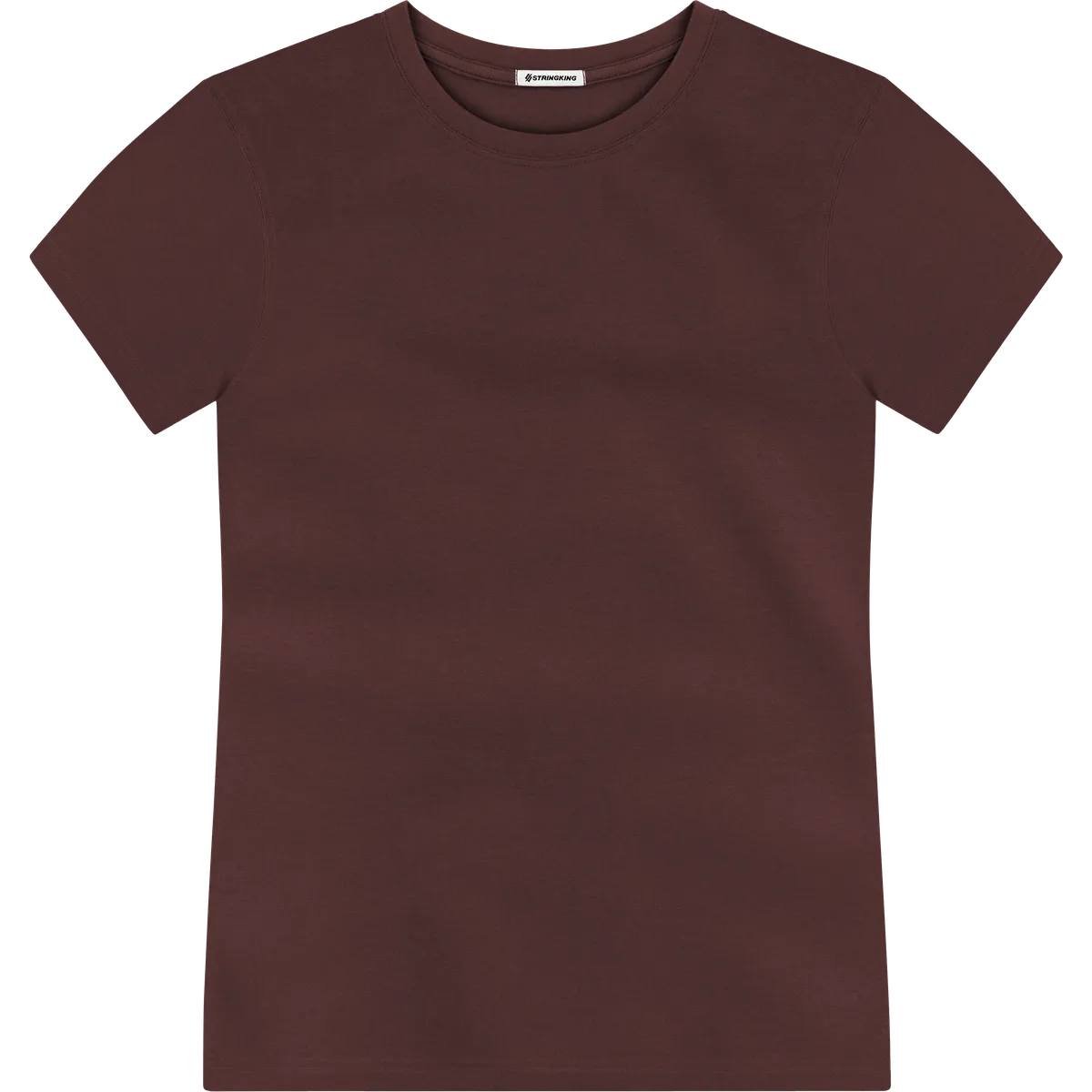 StringKing Men's Pima Jersey Tee - Sharp Fit, New Maroon, Front