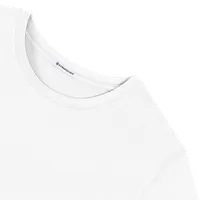 StringKing Men's Pima Cotton Long Sleeve Crewneck T-Shirt - Sharp Fit, White, Detail