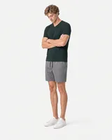 StringKing Men's Pima Terry V-Neck Tee - Sharp Fit, Pine Grove, Full Front Angle - Human Model