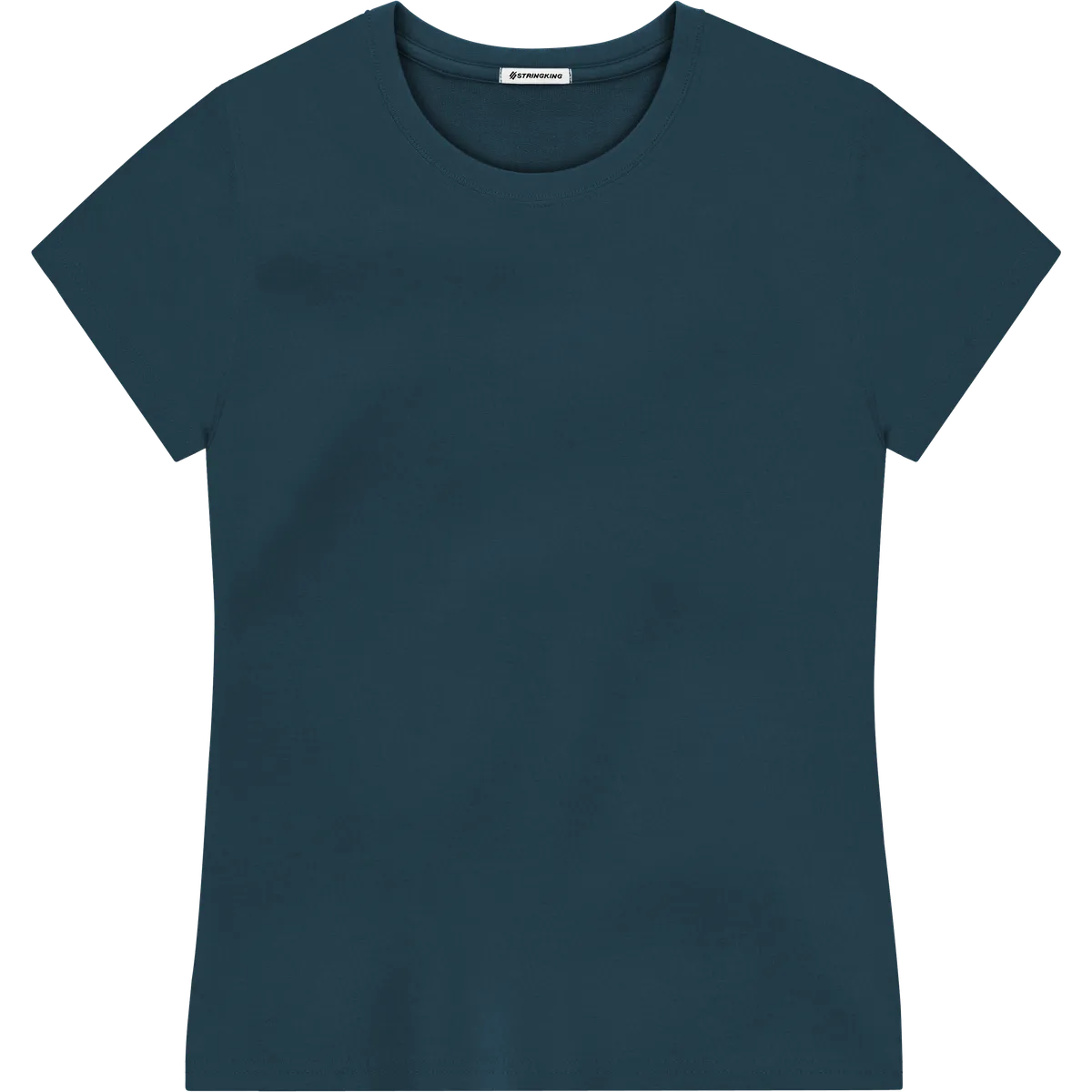 StringKing Women's Pima Terry Tee - Relaxed Fit, Navy, Front