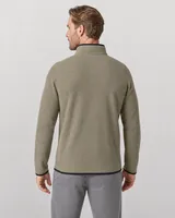 StringKing Men's Polartec Fleece Full Zip with Pockets - Sharp Fit, Mermaid, Full Back - Human Model - Top of head to Mid-thigh
