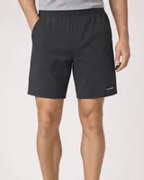 StringKing Men's StayWarm Shorts - Relaxed Fit, Black, Full Front - Human Model - Waist to Mid-calf