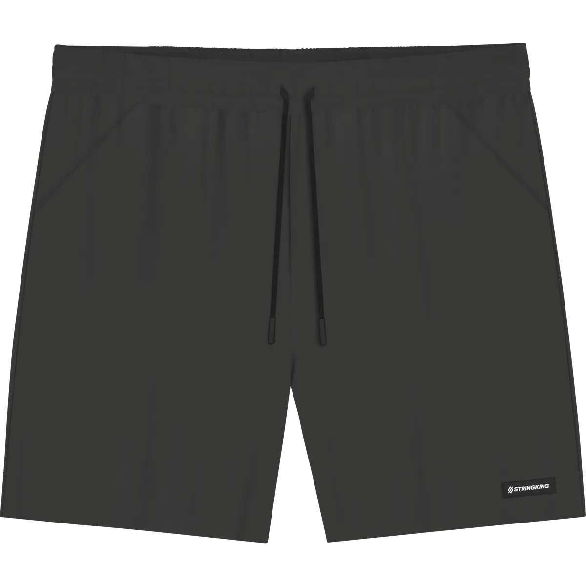 StringKing Men's Velocity Short - Sharp Fit, Black, 7 inch, Front