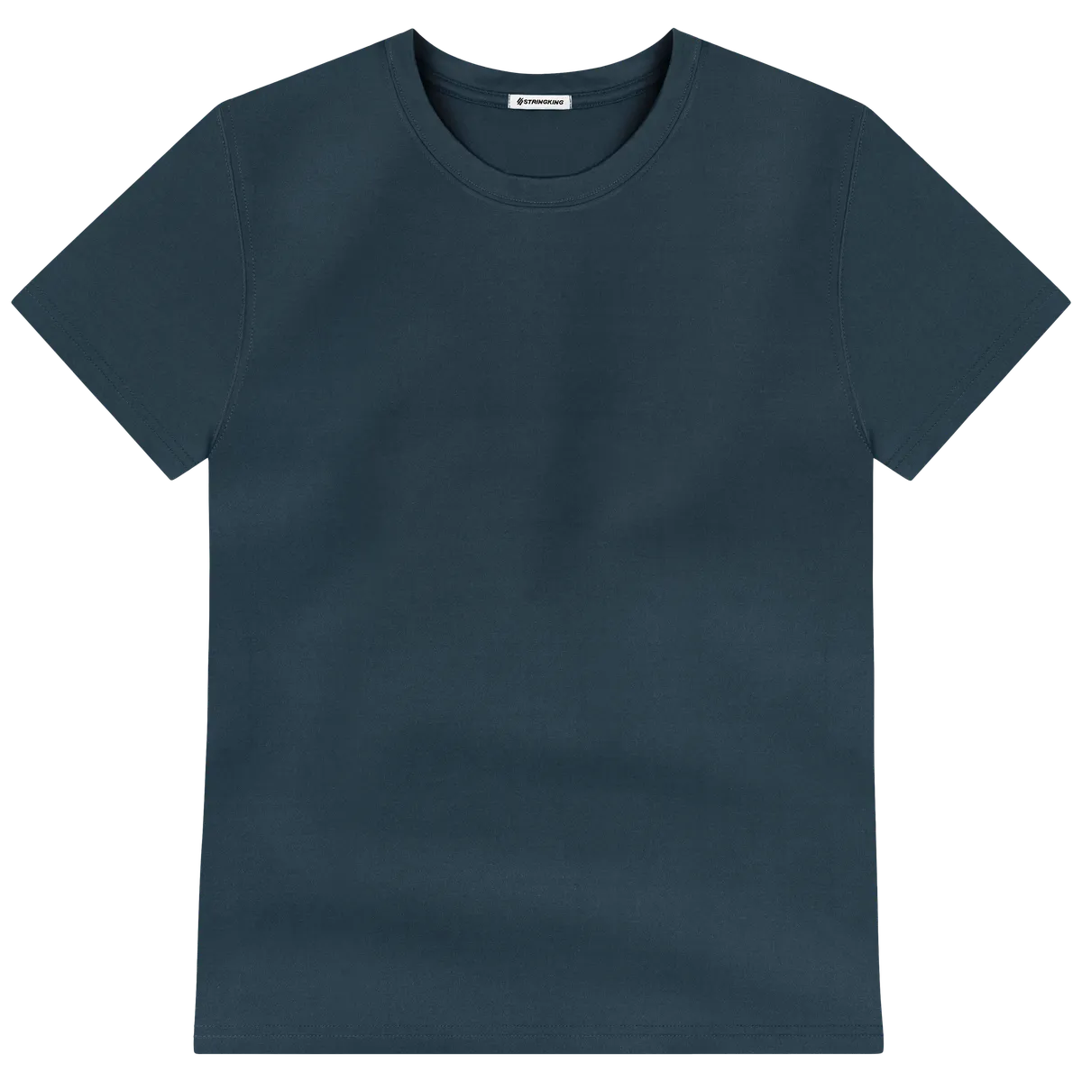 StringKing Men's FlexTech Short Sleeve Crewneck T-Shirt - Relaxed Fit, Navy, Front