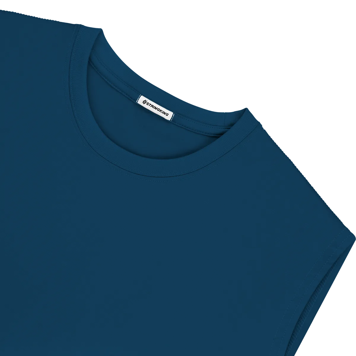 StringKing Men's StayWarm Tank Top - Sharp Fit, Navy Blue, Detail