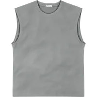 StringKing Men's StayWarm Tank Top - Sharp Fit, Gray, Front