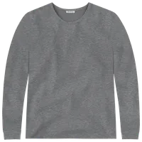 StringKing Men's FlexStyle Long Sleeve Crewneck T-Shirt - Sharp Fit, Heather Gray, Front
