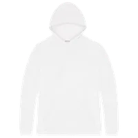 StringKing Men's Pima Cotton Hoodie - Relaxed Fit, White, Front