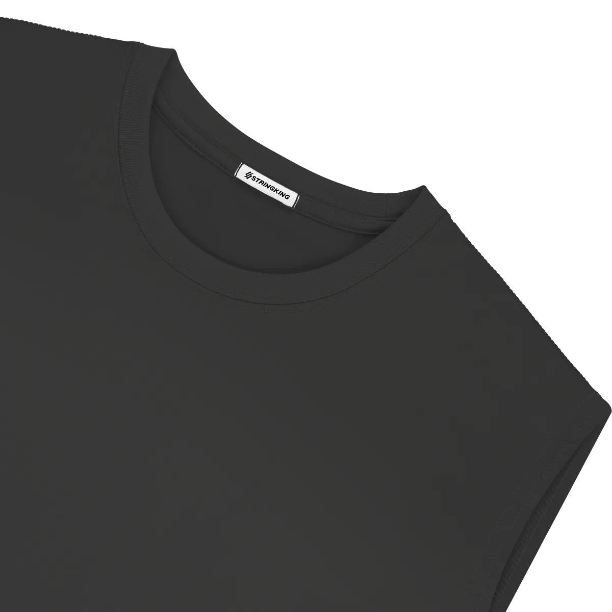 StringKing Men's StayWarm Tank Top - Sharp Fit, Black, Detail