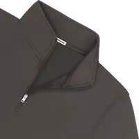 StringKing Men's FlexTech Quarter Zip - Sharp Fit, Charcoal, Detail