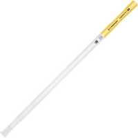 StringKing Composite 2 Pro Faceoff Double Lever - 155 Grams, White / Yellow, Full Length, Angled, Right Side, With Butt End