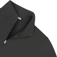 StringKing Men's Pima Terry Quarter Zip - Sharp Fit, Black, Detail