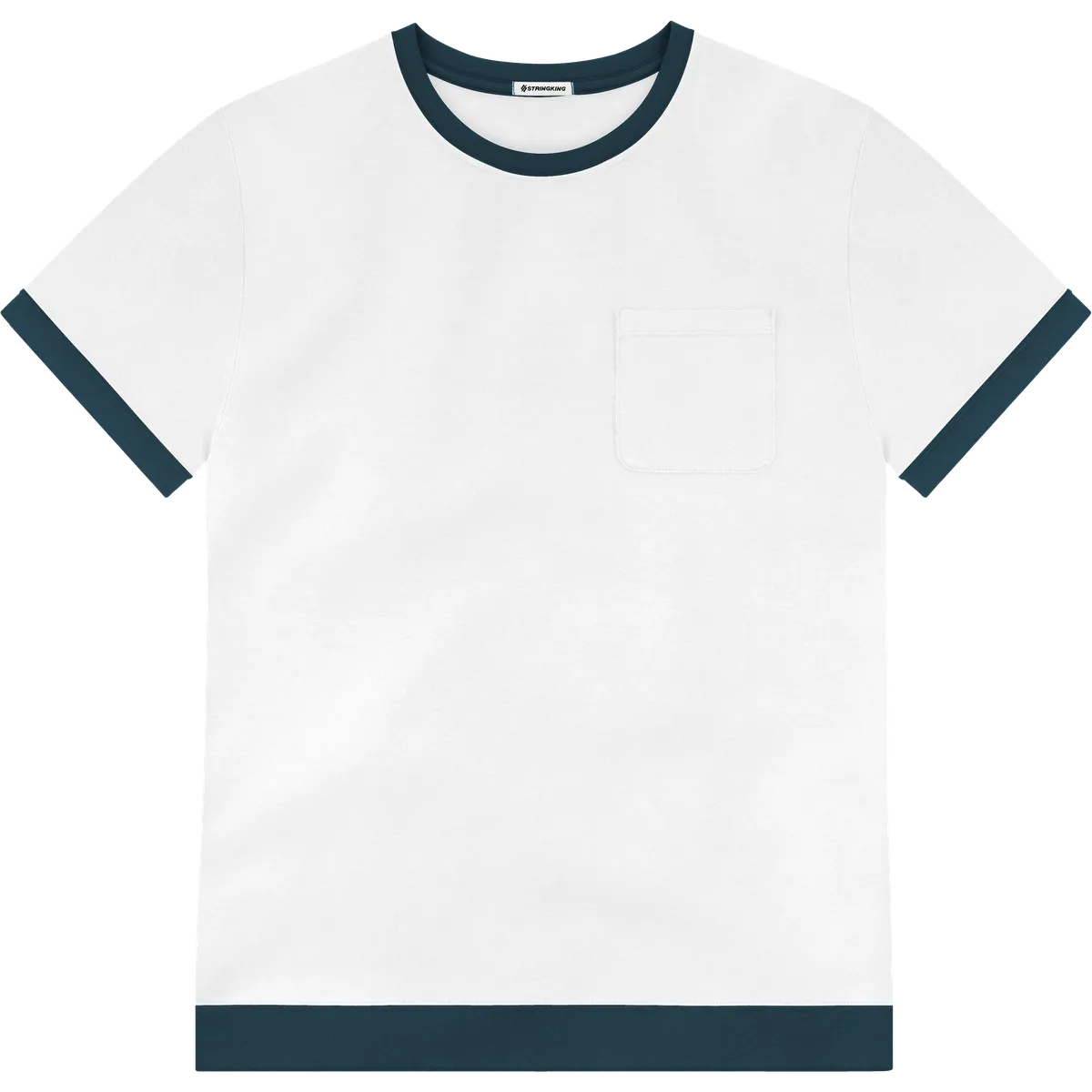 StringKing Men's Pima Jersey Pocket Tee Multi, Front