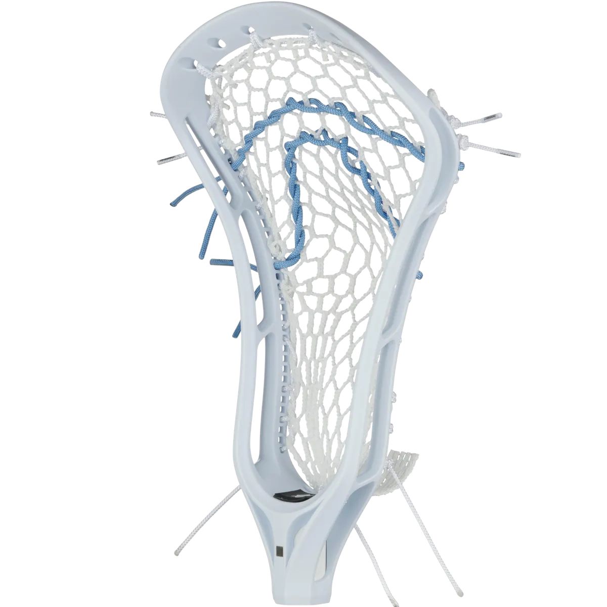 StringKing Women's Legend - Strung, Mid, Type 4, White / Carolina, Strung, Angled Front