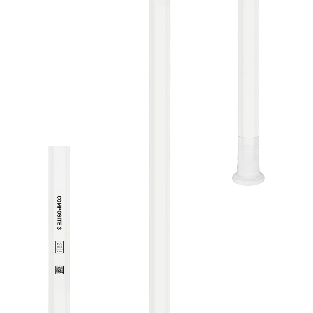 StringKing Composite 3 Attack - 155 Grams, White, Vertical, Top Section Left, Middle, Bottom, Lax.co