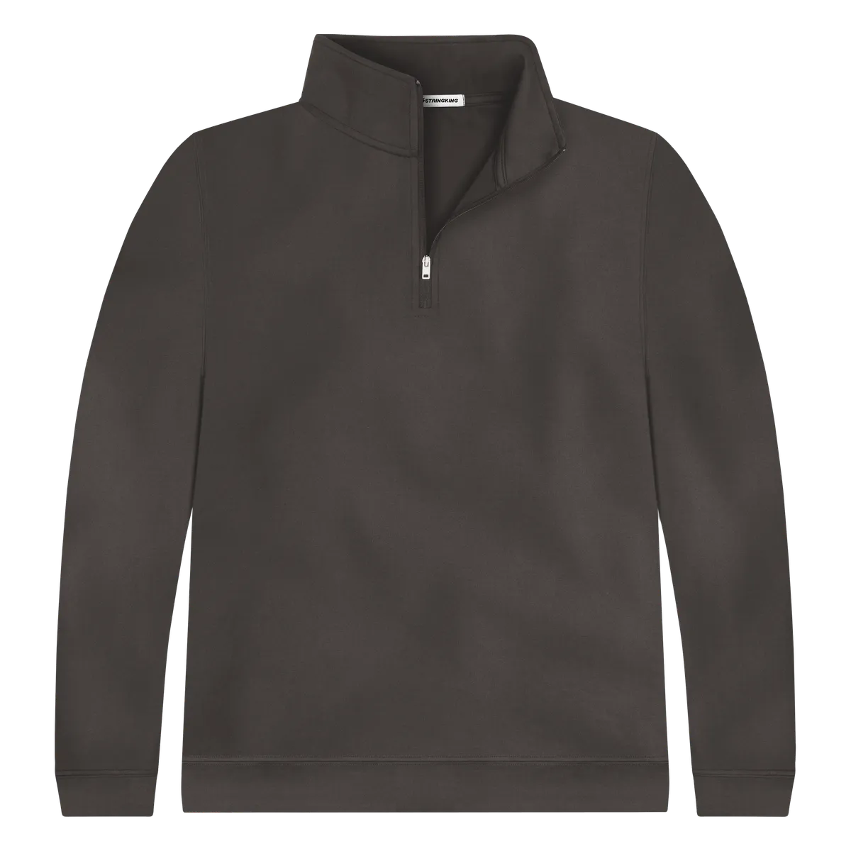 StringKing Men's FlexTech Quarter Zip - Relaxed Fit, Charcoal, Front