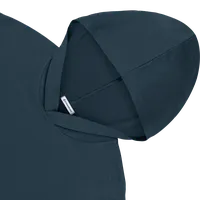 StringKing Women's Pima Cotton Lightweight Hoodie - Relaxed Fit, Navy, Detail