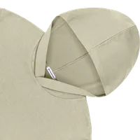 StringKing Men's Pima Cotton Lightweight Hoodie - Sharp Fit, Khaki Green, Detail