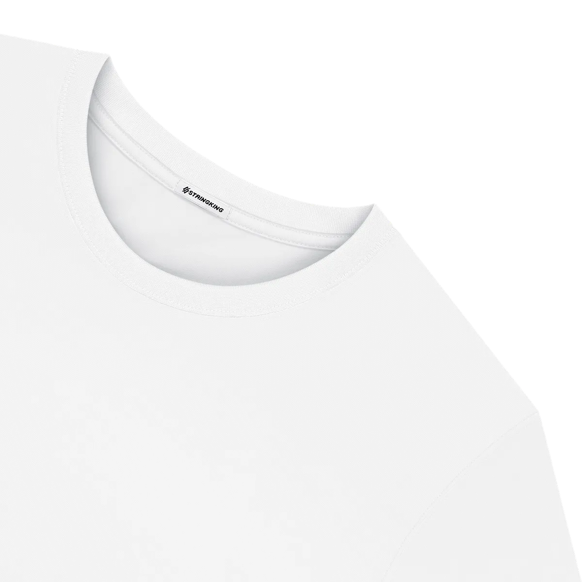 StringKing Men's StayWarm Tee - Relaxed Fit, White, Detail