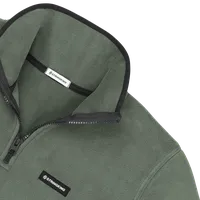 StringKing Men's Polartec Fleece Quarter Zip Pro - Relaxed Fit, Avenue Green, Detail