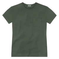 StringKing Men's Pima Jersey Pocket Tee Multi - Sharp Fit, Moss, Front