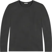StringKing Men's FlexTech Long Sleeve Crewneck T-Shirt - Sharp Fit, Black, Front
