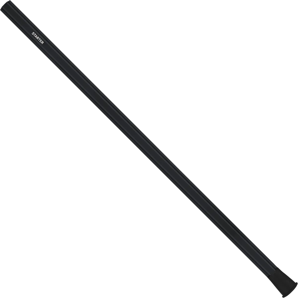 StringKing Starter Junior Youth Shaft - 28″, Black, Full Length, Angled, Left Side, With Butt End