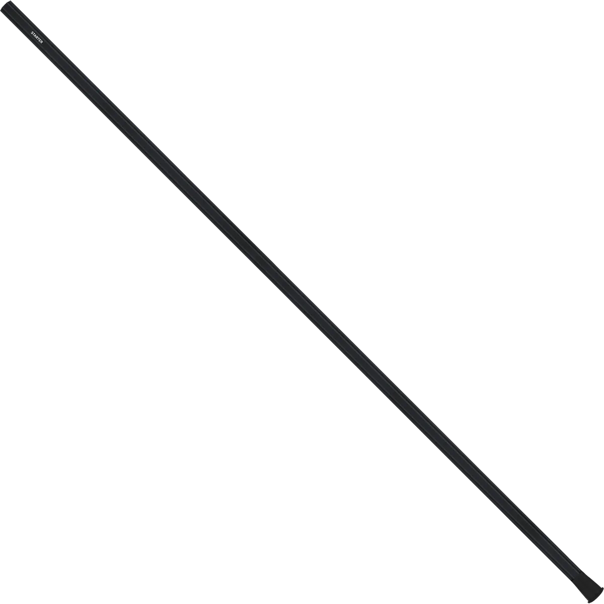 StringKing Starter Defense Shaft - 52″, Black, Full Length, Angled, Left Side, With Butt End