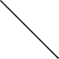 StringKing Starter Defense Shaft - 52″, Black, Full Length, Angled, Left Side, With Butt End