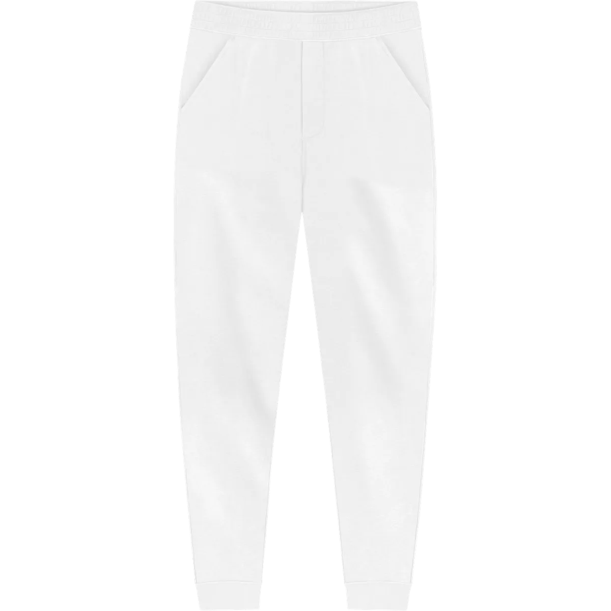 StringKing Men's Pima Terry Sweatpants - Sharp Fit, White, Front