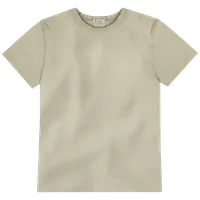StringKing Men's Pima Cotton Short Sleeve Crewneck T-Shirt - Relaxed Fit, Khaki Green, Front