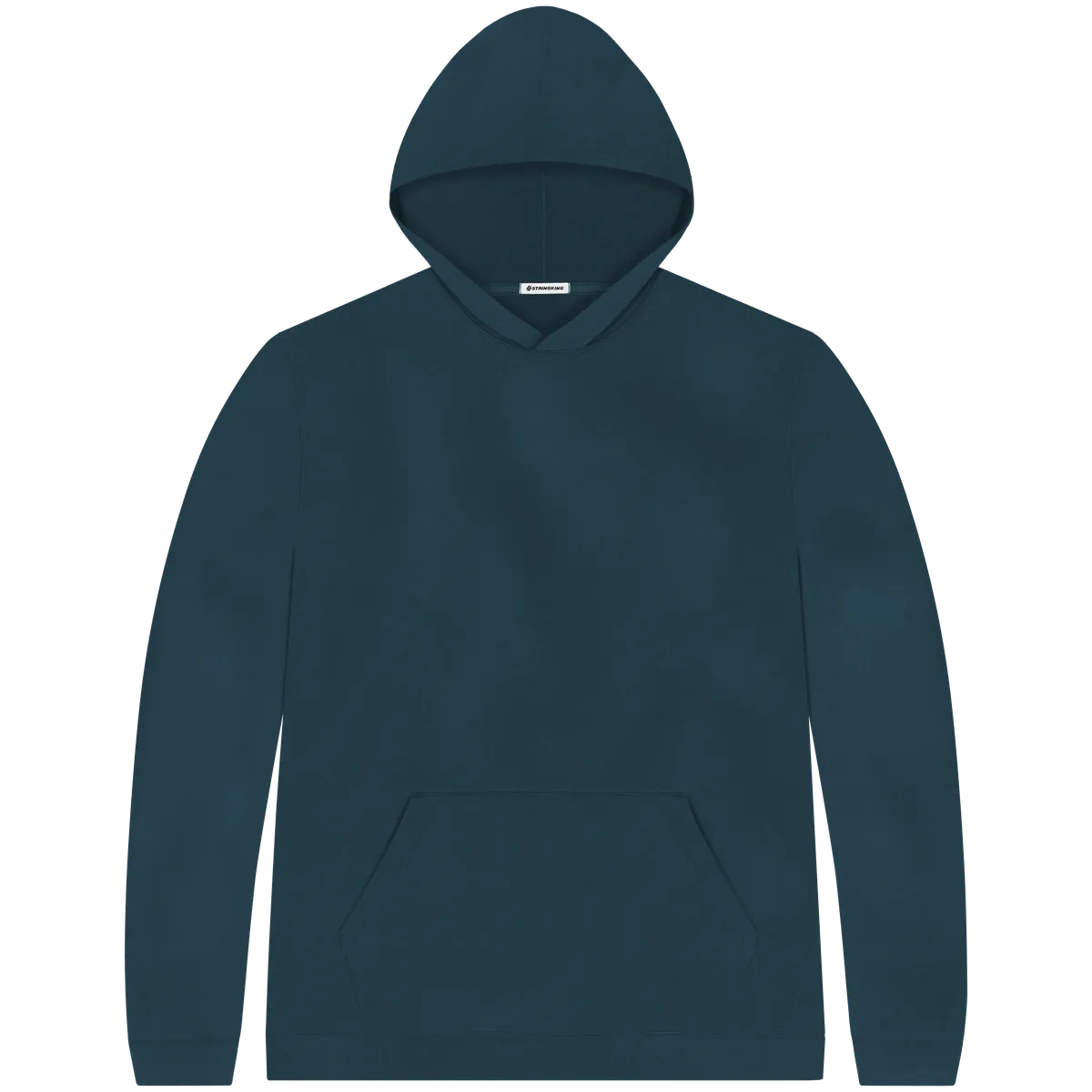 StringKing Men's Pima Terry Hoodie - Sharp Fit, Navy, Front