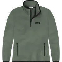 StringKing Women's Polartec Fleece Quarter Zip Pro - Relaxed Fit, Avenue Green, Front