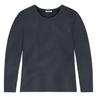StringKing Women's FlexStyle Long Sleeve Crewneck T-Shirt - Sharp Fit, India Ink, Front