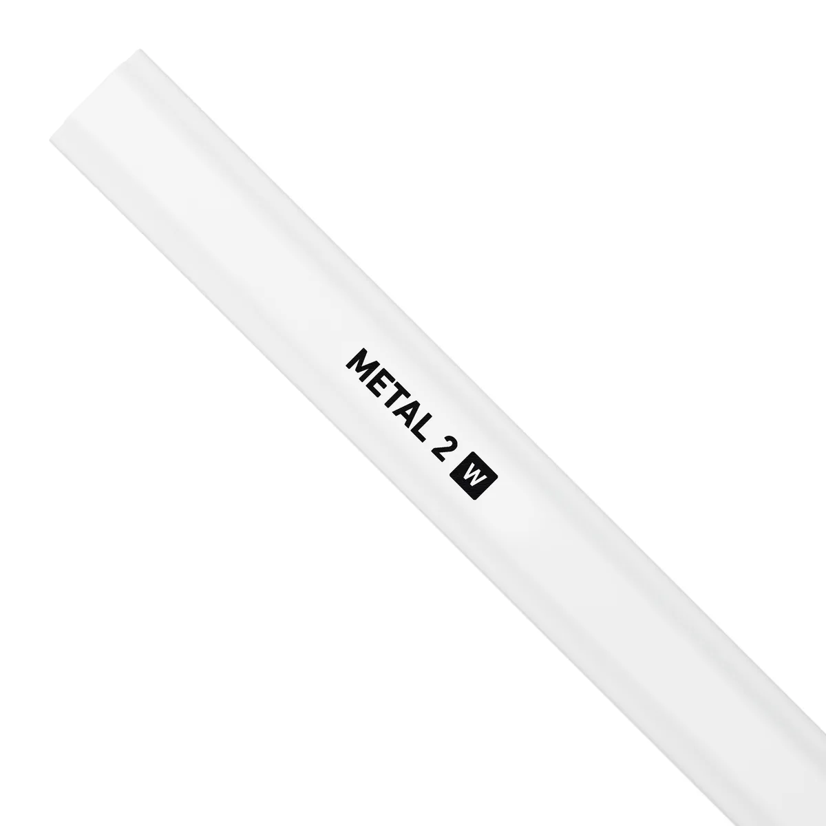StringKing Women's Metal 2 - 130 Grams, White, Top Section, Angled Left