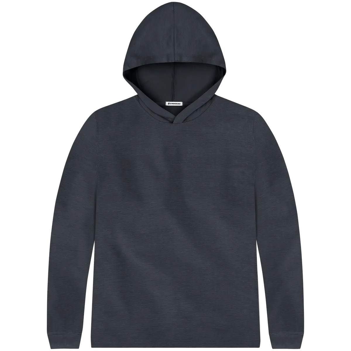 StringKing Men's FlexStyle Lightweight Hoodie - Relaxed Fit, India Ink, Front