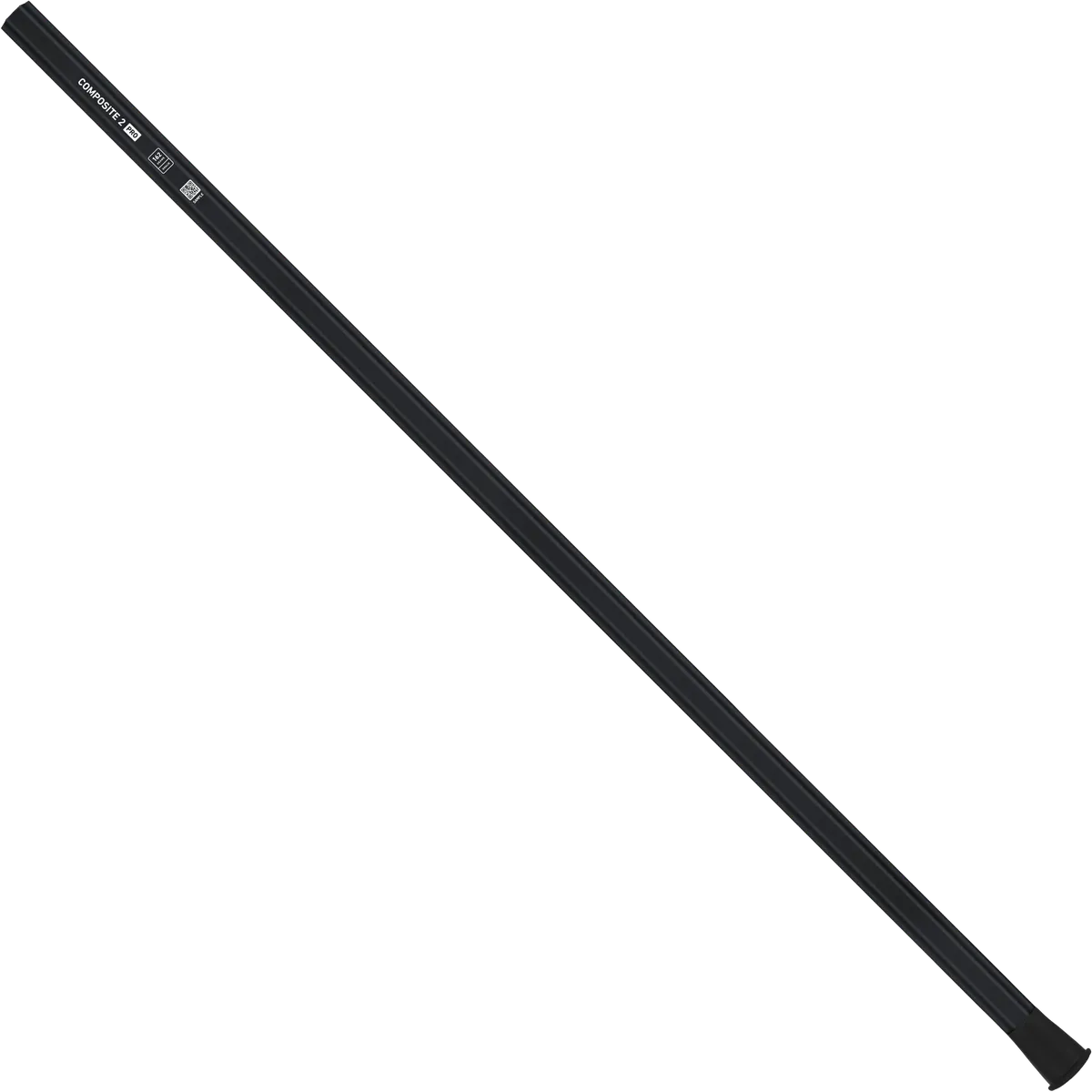 StringKing Composite 2 Pro Goalie - 162 Grams, Black, Full Length, Angled, Left Side, With Butt End