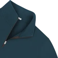 StringKing Men's Pima Terry Quarter Zip - Sharp Fit, Navy, Detail