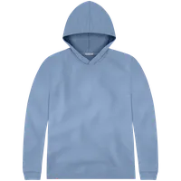 StringKing Men's Pima Cotton Lightweight Hoodie - Relaxed Fit, Slate Blue, Front