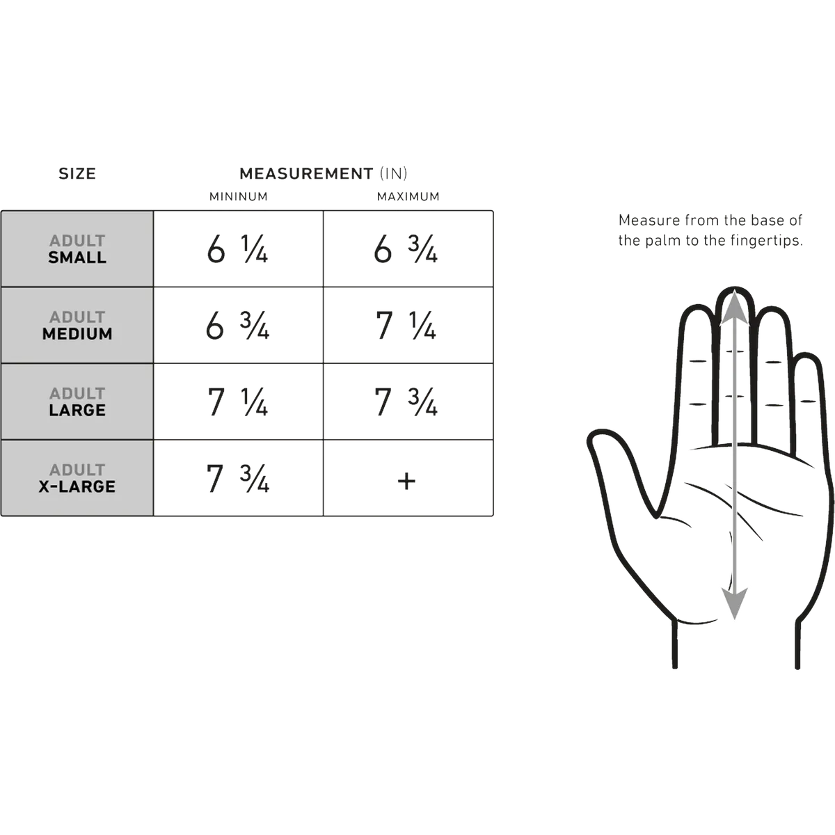StringKing Flyer 1, Size Recommendation Chart