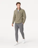 StringKing Men's Polartec Fleece Quarter Zip with Pockets - Sharp Fit, Mermaid, Collar Shoulder - Human Model