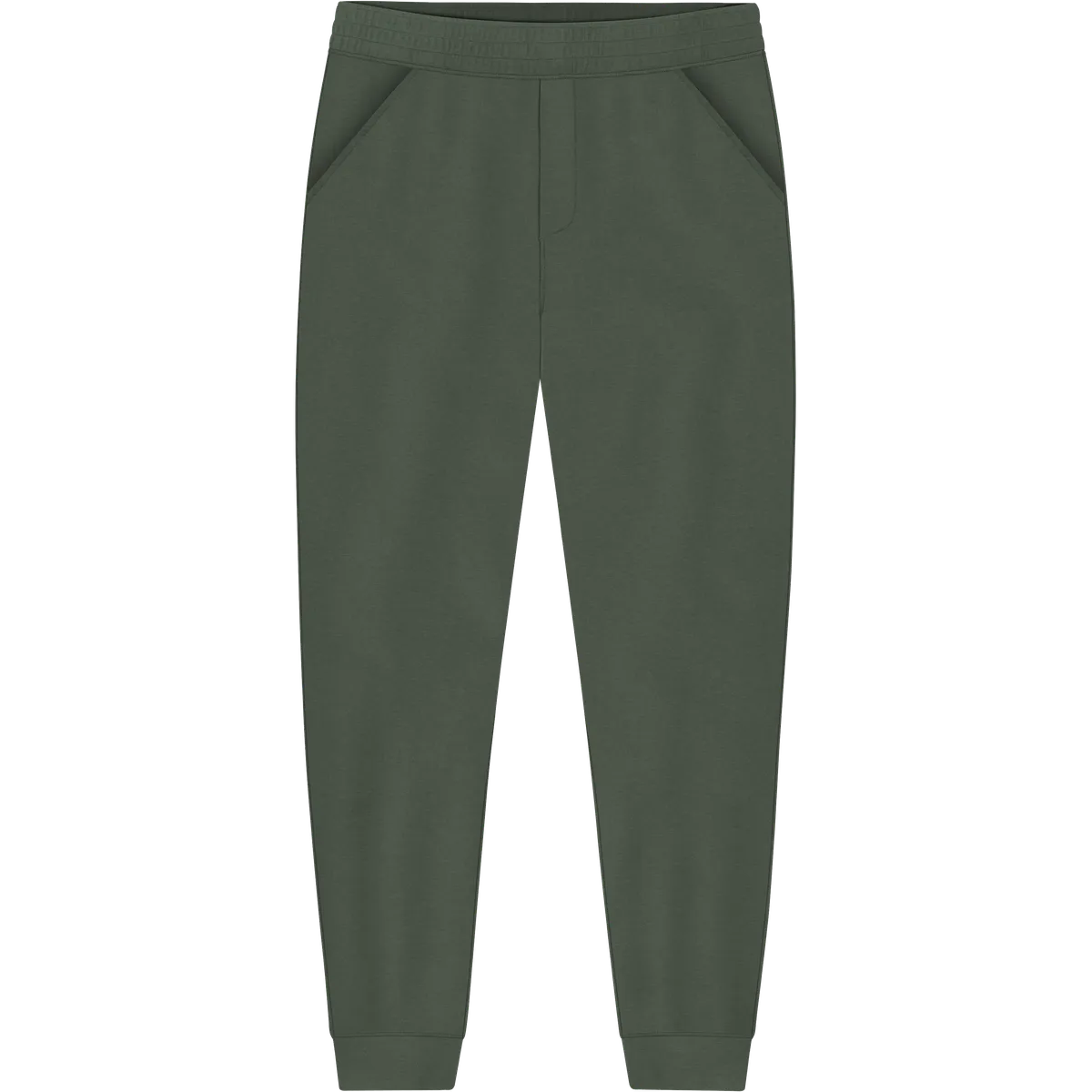 StringKing Men's Pima Terry Sweatpants - Relaxed Fit, Moss, Front
