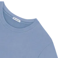 StringKing Men's Pima Cotton Crewneck Sweatshirt with Pocket - Relaxed Fit, Slate Blue, Detail
