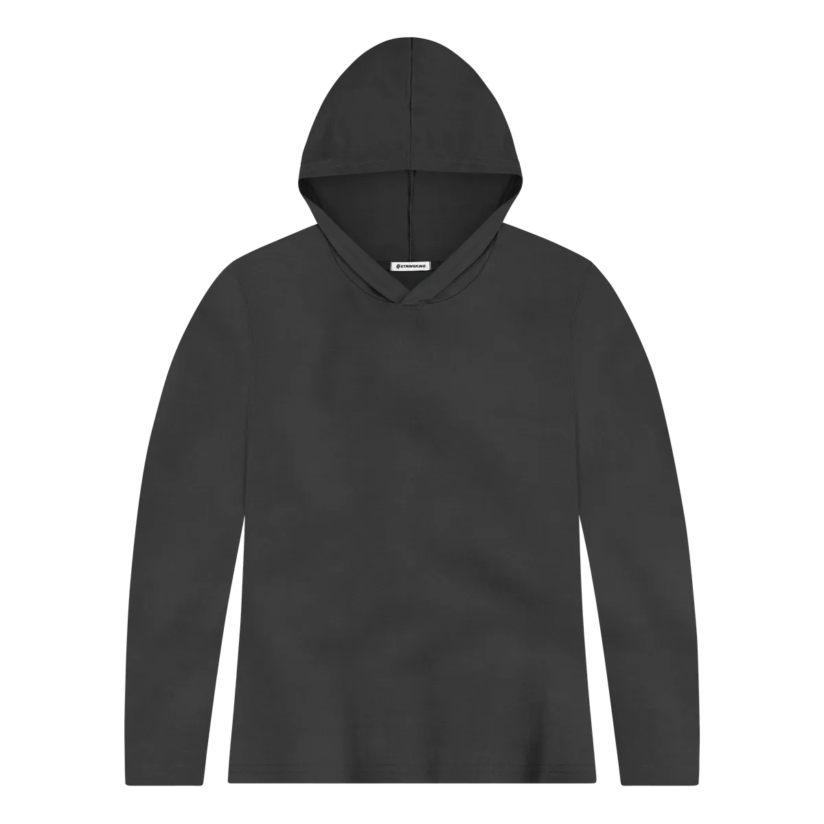 StringKing Women's FlexTech Lightweight Hoodie - Sharp Fit, Black, Front