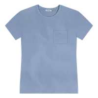 StringKing Men's Pima Cotton Short Sleeve Pocket Crewneck T-Shirt - Sharp Fit, Slate Blue, Front